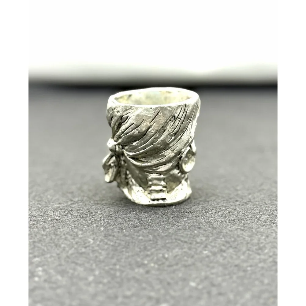 Vintage Pirate Pewter Shot Glass Fellowship Foundry USA